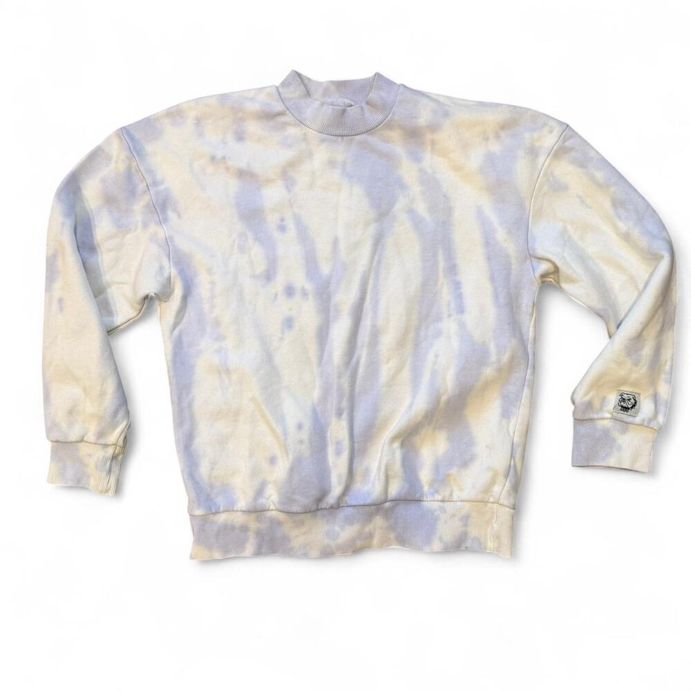 Y2k indie sleaze soft grunge blue & white tie dye crewneck BDG size Medium